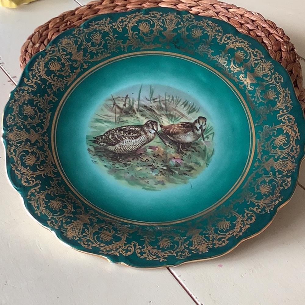 Antique Bavarian Schumann Game Dinner Plate
